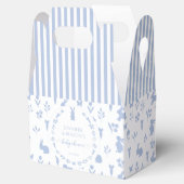 Schattige paaskonijn konijntje lente babyjongen do bedankdoosjes (Geopend)