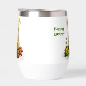 Schattige paaskonijn met eitjes en bloemen (Rechts)