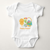 Schattige paaskraan voor baby's romper (Voorkant)