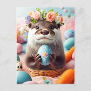 Schattige Paasotter Briefkaart