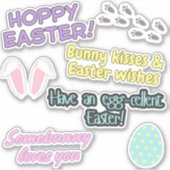 Schattige paaspasje Sticker (Voorkant)