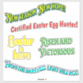 Schattige paaspasje Sticker (Vel)