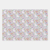 Schattige paaspatroon konijn inpakpapier vel (Voorkant 2)