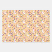 Schattige paaspatroon konijn inpakpapier vel (Voorkant)