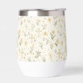 Schattige Paaspatroon Wijn Tumbler (Links)