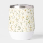 Schattige Paaspatroon Wijn Tumbler (Achterkant)