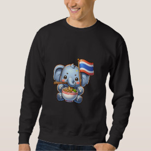 Schattige Pad Thai Elephant Chang Thailand Love No Trui