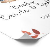 Schattige paddenstoel - Boeken kaarten en geschenk Poster (Hoek)