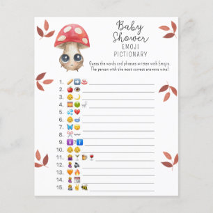 Schattige paddenstoel - Emoji-prestatiegame baby s