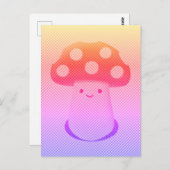 Schattige paddenstoel kunst briefkaart (Voorkant / Achterkant)