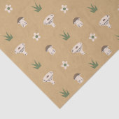 Schattige paddenstoelenpatroonpapier tissuepapier (Detail)