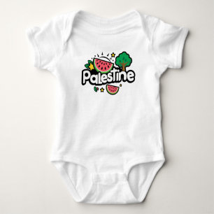 Schattige Palestijns woord omgeven door watermeloe Romper