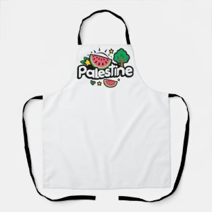 Schattige Palestijns woord omgeven door watermeloe Schort