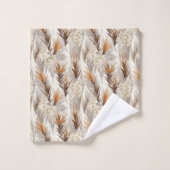 Schattige Pampas grass tegelpatroon Bad Handdoek (Wasdoekje)