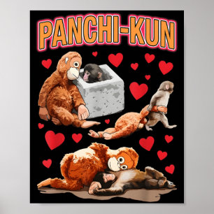 Schattige panchi-kun baby aap baby aap grappige me poster
