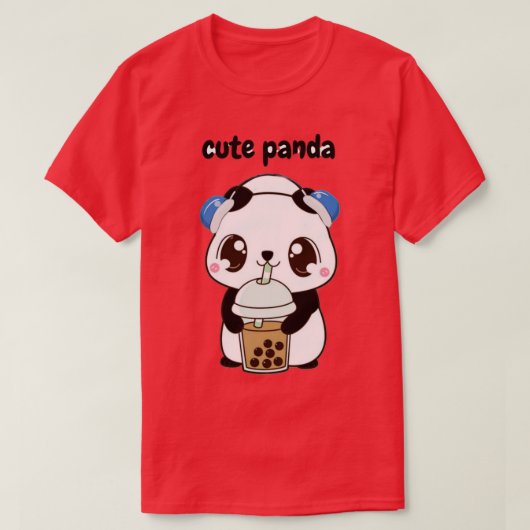 schattige panda 14 t-shirt (Design voorkant)