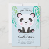 Schattige Panda Baby shower Kaart (Voorkant)