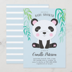 Schattige Panda Baby shower Kaart