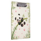 Schattige Panda Bamboe Aquarel Klembord | (Rechts)