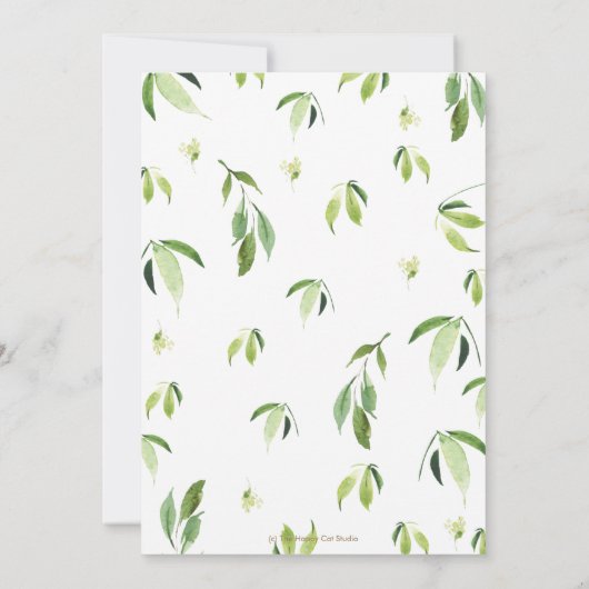 Schattige Panda Bamboe Groen 1e Verjaardagsfeest Kaart (Achterkant)