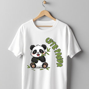 Schattige Panda Bamboe Kawaii Dier T-shirt