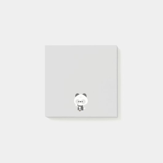 Schattige Panda Barista Post-it® Notes (Voorkant)