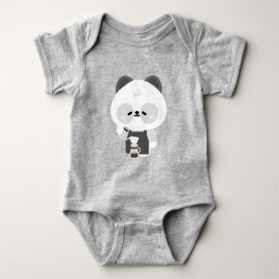 Schattige Panda Barista Romper