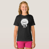Schattige Panda Barista T-shirt (Voorkant volledig)