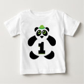 Schattige Panda Beer 1e Verjaardag Kinderen T-shir (Voorkant)