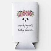 Schattige Panda Beer Baby shower Seltzer Koelbox Seltzer Blikjeskoeler (Voorkant)