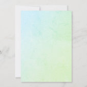 Schattige Panda Beer Baby shower Uitnodiging (Achterkant)