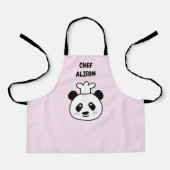 Schattige Panda beer Chef cartoon Custom kind scho Schort (Voorkant)