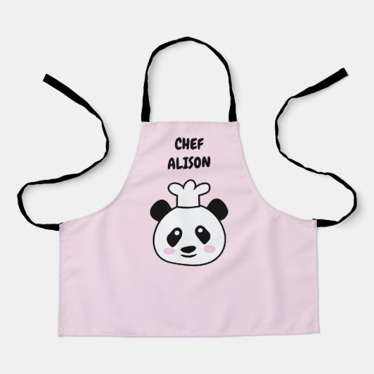 Schattige Panda beer Chef cartoon Custom kind scho Schort (Voorkant)