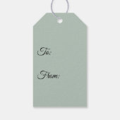 Schattige Panda Beer Eten Bamboe Cadeaulabel (Achterkant)