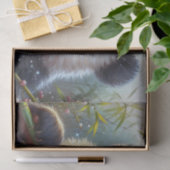 Schattige Panda Beer Eten Bamboe Tissuepapier (Geschenk)