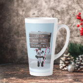 Schattige Panda Beer Feestelijke Kerstkoffie Latte Latte Mok