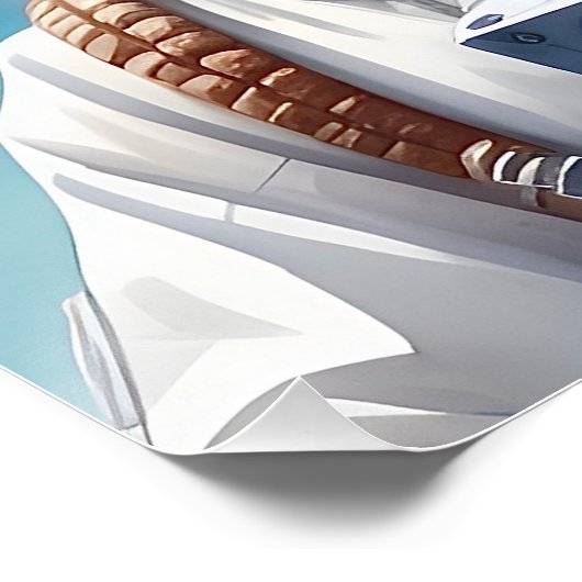 Schattige Panda Beer in Astronautenpak in de ruimt Perfect Poster (Hoek)