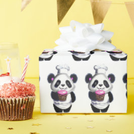 Schattige Panda Beer inpakpapier