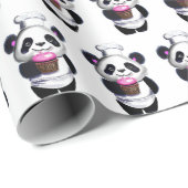 Schattige Panda Beer inpakpapier (Rol Hoek)
