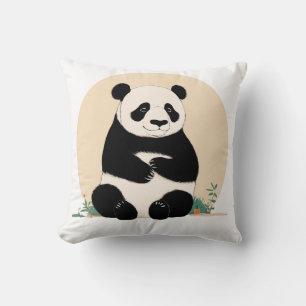Schattige Panda Beer Kussen voor Kinderen