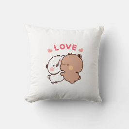 Schattige Panda beer paar, bubu en dudu knuffels l Kussen