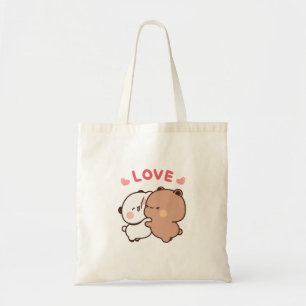 Schattige Panda beer paar, bubu en dudu knuffels l Tote Bag