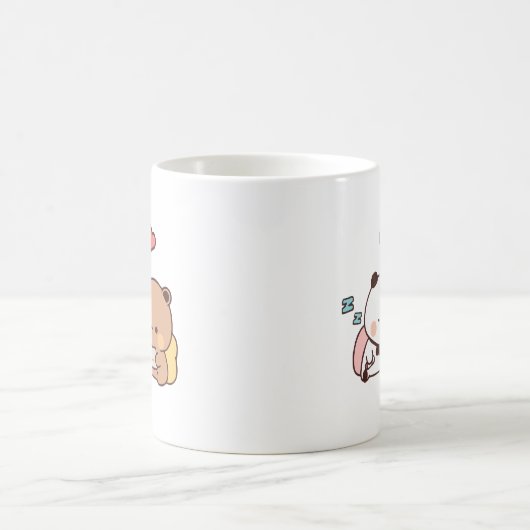 Schattige Panda beer paar hugin, bubu en dudu lief Koffiemok (Center)