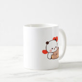 Schattige Panda beer paar hugin, bubu en dudu lief Koffiemok (Voorkant rechts)