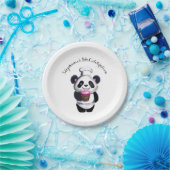 Schattige Panda Beer Papier Bord (Feest)