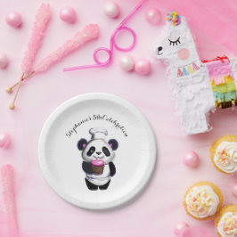 Schattige Panda Beer Papier Bord