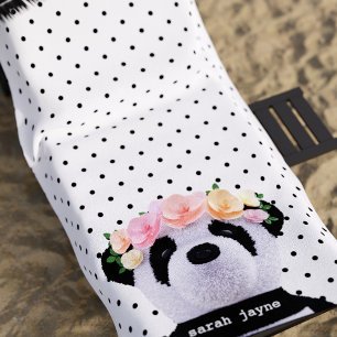 Schattige Panda Beer Polka Dots Kinder Dierlijke S Strandlaken