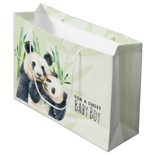 Schattige panda Beren knuffelen Waterverf baby jon Groot Cadeauzakje