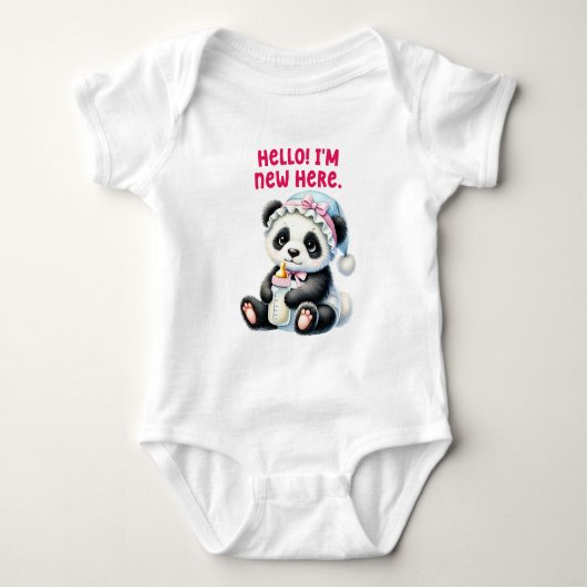 Schattige Panda Bodysuit (Voorkant)