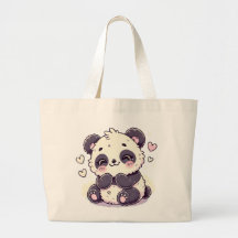 Schattige Panda Canvas tas – Schattigee Accessoire